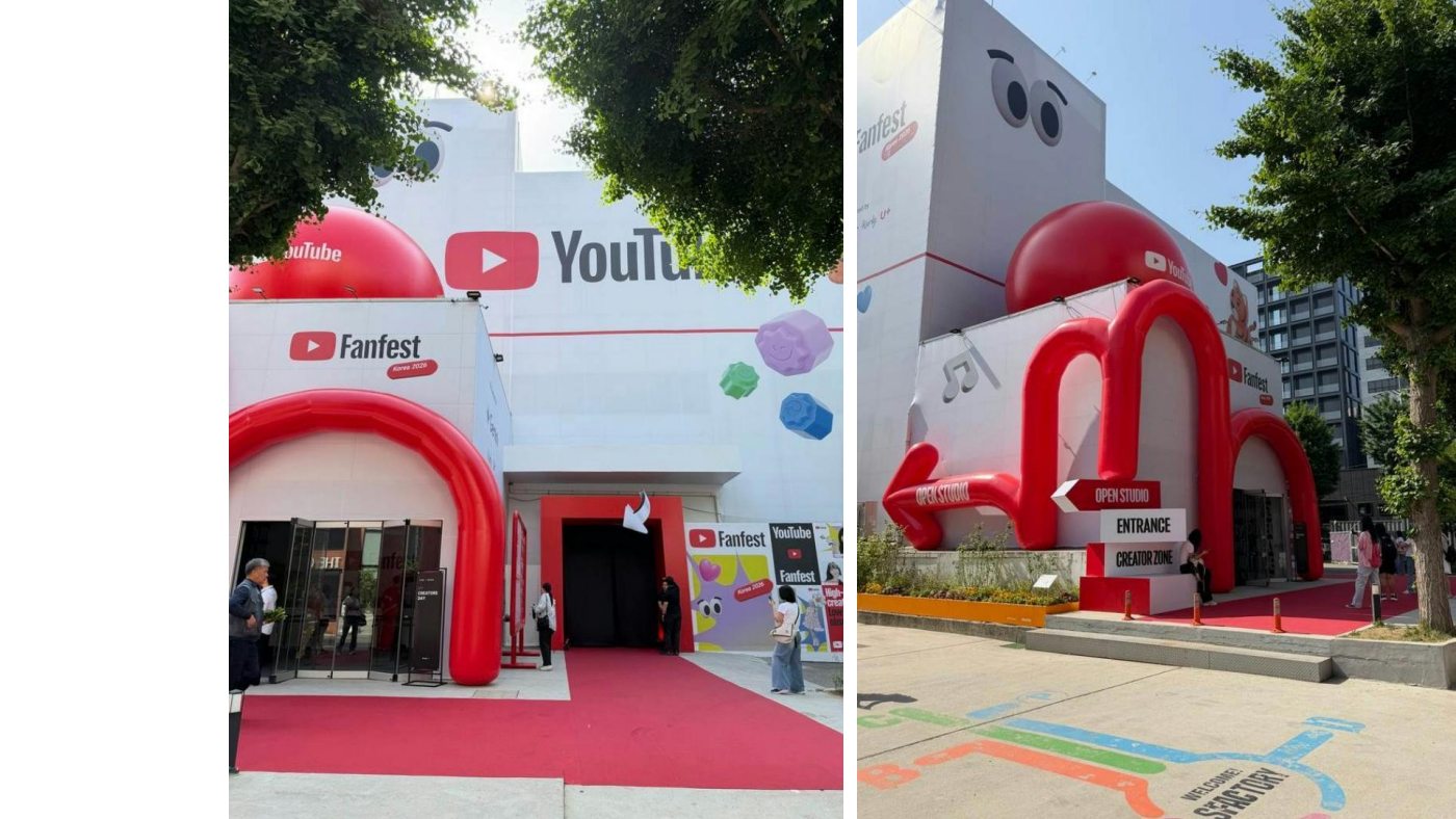 课件第22页：YouTube Fanfest 外观。图中活动届次与2026补充案例分别记录。